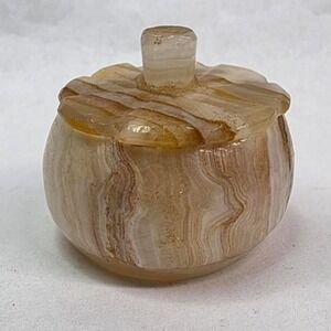 Pill‎ trinket box small pumpkin 2"